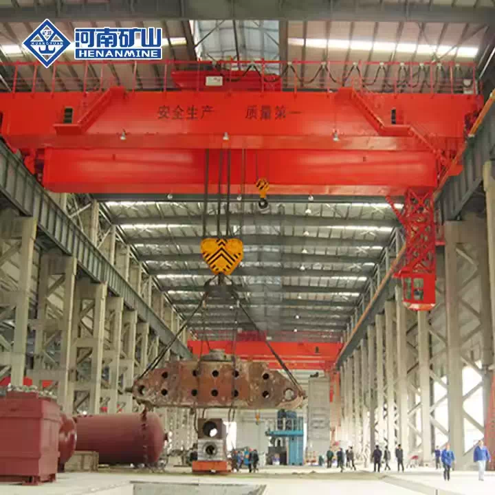 Heavy Duty Double Girder Bridge Crane with Hook