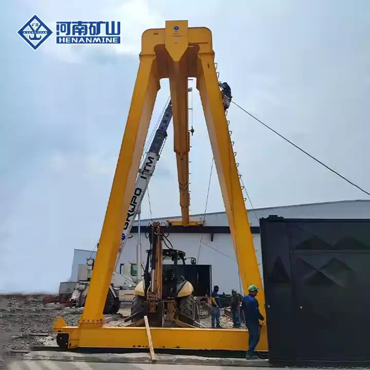 Light Duty Semi Gantry Crane Lifting Heavy Loads
