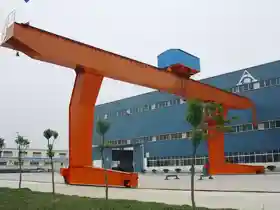 L typed Single Girder Hook Gantry Crane with a winch