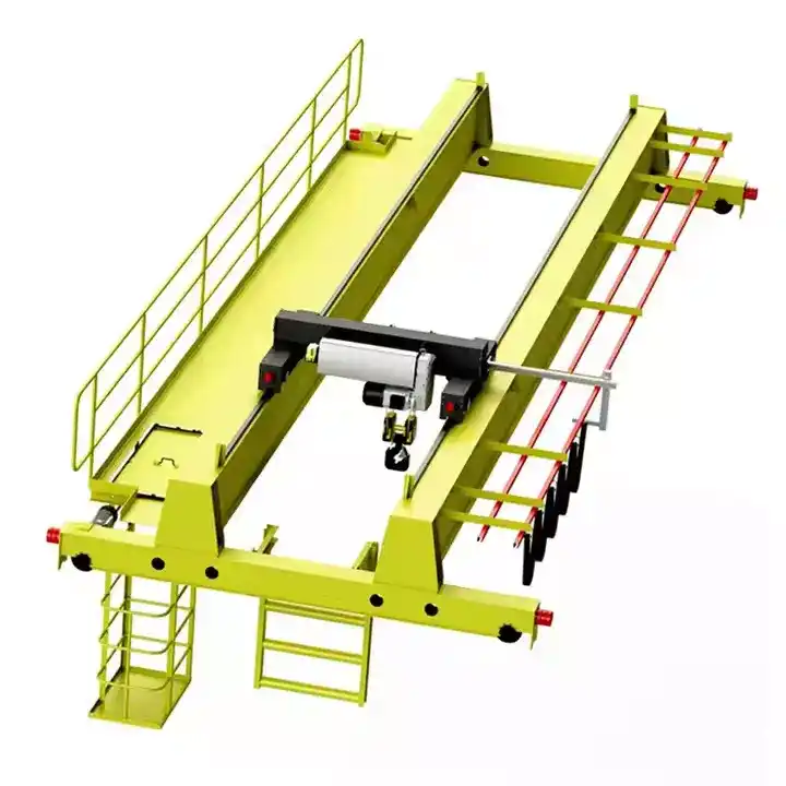High-efficiency dual girder workshop crane with smooth operation and low maintenance