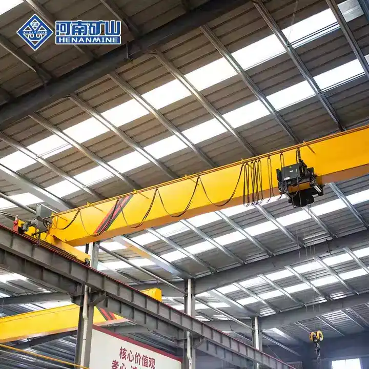 Space-saving Single Beam Overhead Crane with low height requirement
