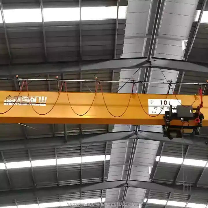 Industrial single beam overhead crane with hoist system