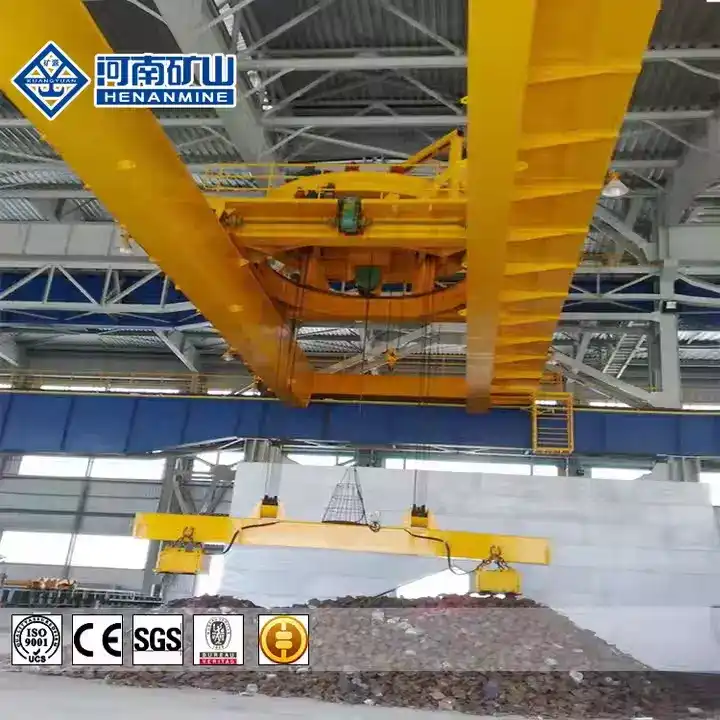 Top running double girder EOT crane for manufacturing plant