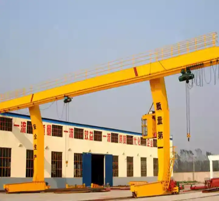 Adjustable Height L-Style Single Beam Gantry Crane with Hoist System